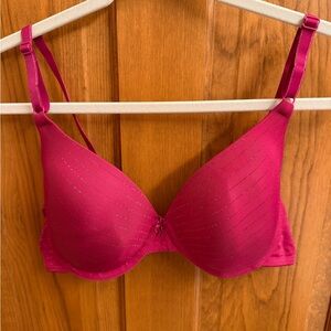 Maidenform Fuchsia Bra with Subtle Sparkle